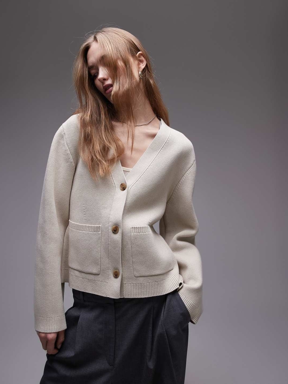 ARKET Milano-Knit Cotton Cardigan
